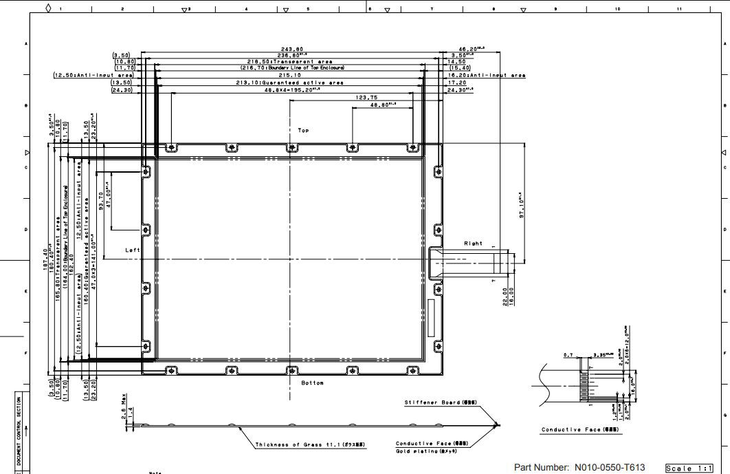 N010-0510-T613 resistance touch screen